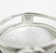 12711◆GUCCI グッチ インターロッキングG ダブルG リング/指輪 シルバー925【 17 約16号】MADE IN ITALY 中古 USED_画像5