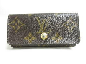 12785◆【SALE】LOUIS VUITTON ルイヴィトン モノグラム ミュルティクレ4 キーケース【M69517/CT2183】MADE IN FRANCE 中古 USED