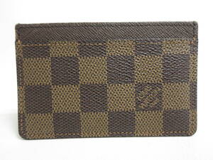 12835◆【SALE】LOUIS VUITTON ルイヴィトン ダミエ N61722 ポルトカルトサーンプル【SP0064】カードケース MADE IN FRANCE 中古 USED