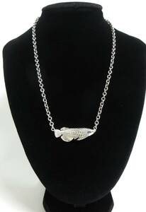 12651◆MOMENTEL JEWELRY モーメンタル アロワナ 魚 チェーンネックレス SILVER シルバー925 中古 USED