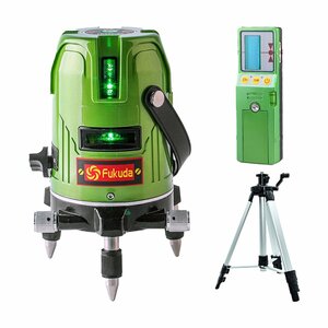 Линия Fukada 3 Line/Green Laser Ink Outlet Level Laser/Полная линия измерения прибора/чернила/чернила POI/корпус+алюминиевый штатив 1,2м