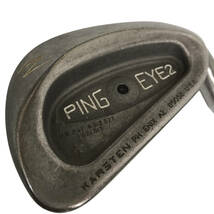 24K137 4 PING ピン EYE2 KARSTEN ピッチングウェッジ W 黒ドット 中古_画像2