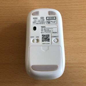 ★☆ NEC ワイヤレスマウス レーザーマウス MG-1132 ワイヤレス 白の画像2