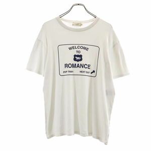 メゾンキツネ プリント 半袖 Tシャツ S ホワイト系 MAISON KITSUNE メンズ 230627