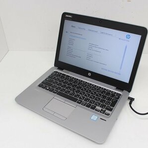 現状 EliteBook 820 G3 第6世代 Core i5 6200U /8GB/12.5インチ/Wi-Fi/USB3.0/Type-C/Win8モデル☆の画像2