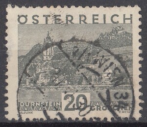 1929/30 year Austria stamp scenery 20g