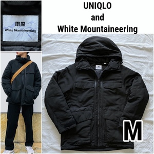 UNIQLO and White Mountaineering ユニクロ × ホワイトマウンテニアリング ハイブリッドダウン オーバーサイズパーカー ブラック Mサイズ