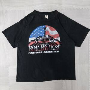 古着 90s 1996 Scorpions Pure Instinct Tour Tシャツ バンドT バンT トップス メンズXL ブラック USA製