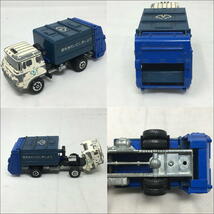 FY-045 YONEZAWATOYS ヨネザワ DIAPET ミニカー 6台セット ブルドーザー ゴミ収集車 日野トラック 三菱 ふそう トレイラー_画像3