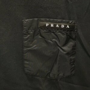 PRADA プラダ Tシャツ ブラック 表記サイズXL トップス メンズ 衣類 服 ブランド 夏服 MB fe ABD2の画像3
