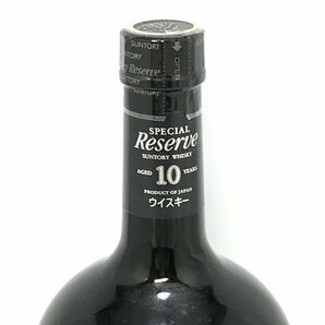 未開栓 SUNTORY サントリー スペシャル リザーブ ウイスキー 10年 750ml 43％ 国産酒 古酒 お酒 アルコール MB fe ABEの画像3