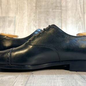 Salvatore Ferragamo フェラガモ◆26.5cm 8.5 E◆パンチドキャップトゥ ストレートチップ 革靴 ビジネスシューズ ドレスシューズ ITALY製の画像4