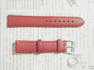 幅１８ｍｍ 腕時計ベルト 赤