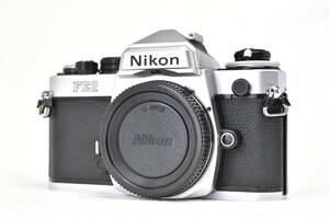 【美品】Nikon ニコンFE2 シルバー　清掃・整備・モルト交換済　電池付きでこのまま使える状態良好品