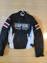 シンプソン SIMPSON メッシュジャケット バイクウェア Lサイズ　プロテクターは背中のみ。腕部分は無しです_画像1