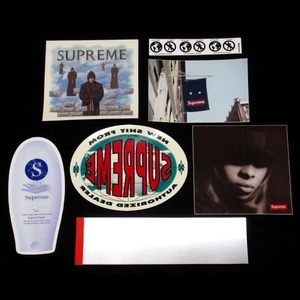 19AW Supreme Sticker Set ステッカー 7枚 セット Scratch Off Box Logo Mary J. Blige What's the 411 Banner スクラッチ ボックス ロゴ