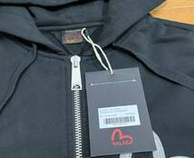 24ss 新品 PALACE×EVISU ZIP HOOD BLACK size S パレス_画像2