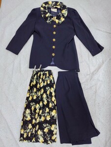 Lucile setup 3 point set ( jacket ×1, skirt ×2) retro goods 