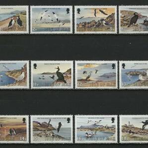 ∞マン島 1983年 普通切手/鳥と風景 SC#224~35 未使用NH 12種完の画像1