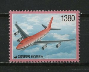 ∞韓国　1996年　普通切手/飛行機　SC#1859　未使用NH　1種