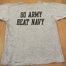 80s 両面プリント ARMY NAVY チャンピオン 88 12 Tシャツ USA製 ビンテージ トリコタグ 黒 ブラック USMA リバースウィーブ_画像2