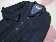 最終 ☆06W コムデギャルソン シャツ シープ 製品染 ジャケット 紺 M / PLUS shirt ジュンヤ homme deux ganryu black COMME des GARCONS_画像9