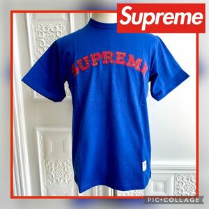 ◆新品未使用◆Supreme Plaid Applique S/S Top Royal Small シュプリーム プレイドアップリケ 半袖 Tシャツ トップス ブルー 青 Tee 20FW