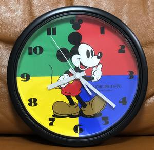 [中古品] ディズニー 掛時計 ミッキーマウス Disney 掛け時計 第一生命 ノベルティ品 ウォールクロック