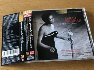 jamaica1689 中古CD-良い Sarah Vaughan / LIVE IN AMSTERDAM 1958 サラ・ヴォーン 4562179330549 帯付き国内盤