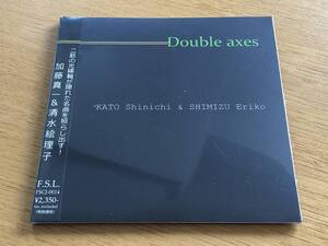 jamaica1616 中古JAZZ CD-ほぼ新品 Double axes / 加藤真一,清水絵理子 4988044881006 帯付き国内盤