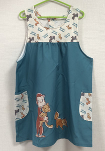 [ beautiful goods ].... George childcare worker apron turquoise character 