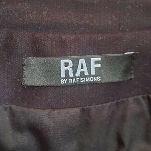 美品 希少 RAF BY RAF SIMONS ラフ シモンズ オイル コットン ライダース ジャケット サイズ 46の画像5