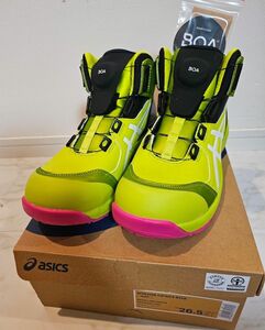 アシックス安全靴 26.5cm 限定カラーCP304 ネオンライム　新品未使用