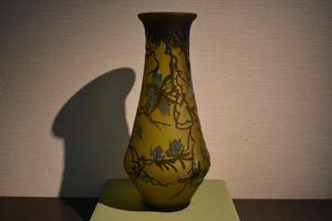 【GE】Z355【コレクター所蔵品】時代 ガラス花瓶 /西洋美術 骨董品 時代品 美術品 古美術品 アンティーク