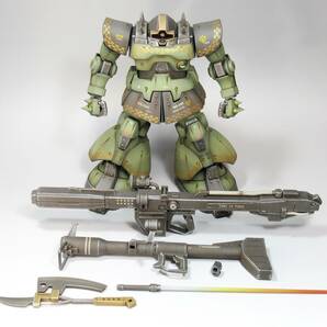 【MG 1/100 MS-09R ドズル・ザビ中将専用 リック・ドム 戦場風 改修塗装完成品】の画像10