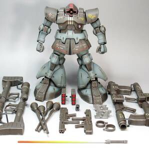 【MG 1/100 MS-09 ドム ランバ・ラル専用機 戦場風 改修塗装完成品】の画像9