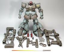 【MG 1/100 MS-09 ドム ランバ・ラル専用機 戦場風 改修塗装完成品】_画像9