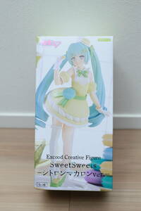 ★《新品未使用》初音ミク　Exc∞d Creative Figure SweetSweetsーシトロンマカロンver.ー フィギュア　プライズ景品未開封グッズボカロ