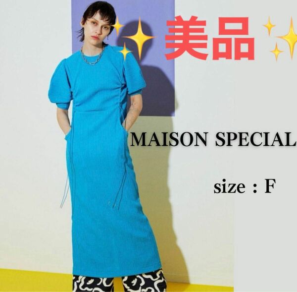 MAISON SPECIAL【メゾンスペシャル 】スタックギャザーワンピース　F