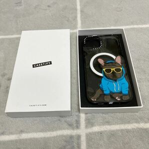 CASETiFY インパクト iPhone 14 ケース MIL規格準拠 4x MIL-STD-810G 2.5mからの落下試験をクリアMagSafe に対応 Hipster Frenchie Black 