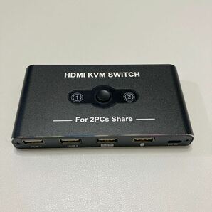 KVMスイッチ HDMI 2入力1出力 Movcle KVM USB 切替器 パソコン2台キーボード/マウス/ディスプレイ1台共有できる切り替え器 4K@60Hz映像出力の画像2