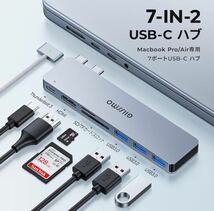 GIISSMO 7ポート USB Type Cハブ (サイズ改良)4K＠60Hz HDMIポート USB 3.0対応 Thunderbolt 3ポート SD/TFカードスロット M1 M2 M3 チップ_画像5