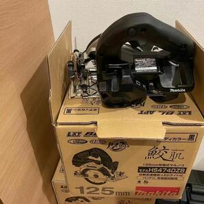 マキタ 125mm 18V 充電式マルノコ HS474DZB (黒) [本体のみ] 鮫肌チップソー付 の画像1