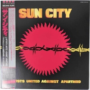 34257★美盤 ARTISTS UNITED & AGAINST APARTHEID/SUN CITY ※帯付き