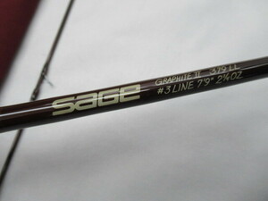 SAGE　GRAPHITE　Ⅱ　379　LL　＃3　LINE　7'9''　2　1/4OZ　フライロッド　ジャンク