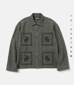 2024春夏　サイズL 　オリーブドラブ　GT EMBROIDERY SHIRT LS 　ネイバーフッド　NEIGHBORHOOD　241AQNH-SHM08