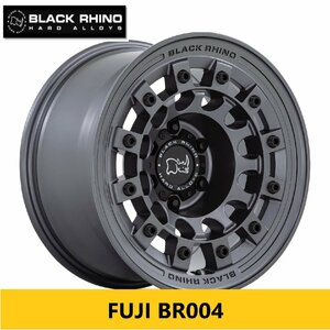 人気 USオフ系 マットガンメタル 新品4本 BLACK RHINO FUJI BR004 8.0J×17in IS38 114.3 デリカ D5 RAV4 に！