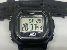 ～１円スタート～【稼働品】 CASIO カシオ WR デジタル 腕時計 F-108WH ブラック 黒 WATER RESISTANT アンティーク 希少 レトロ _画像2