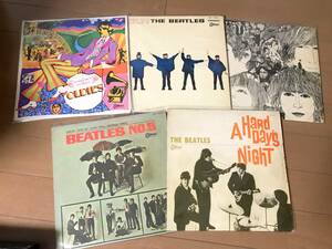 赤盤 5枚セット LP The Beatles ビートルズ Odeon レコード 中古