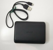 1570送料300円 ANKER アンカー モバイルバッテリー PowerCore 15000 Redux A1242 充電器 黒 ブラック ケーブルおまけ_画像1